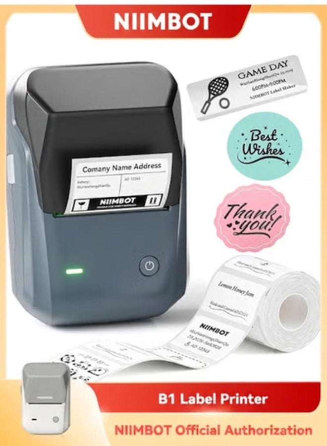 B1 Label Maker Machine with Tape, Portable Bluetooth…