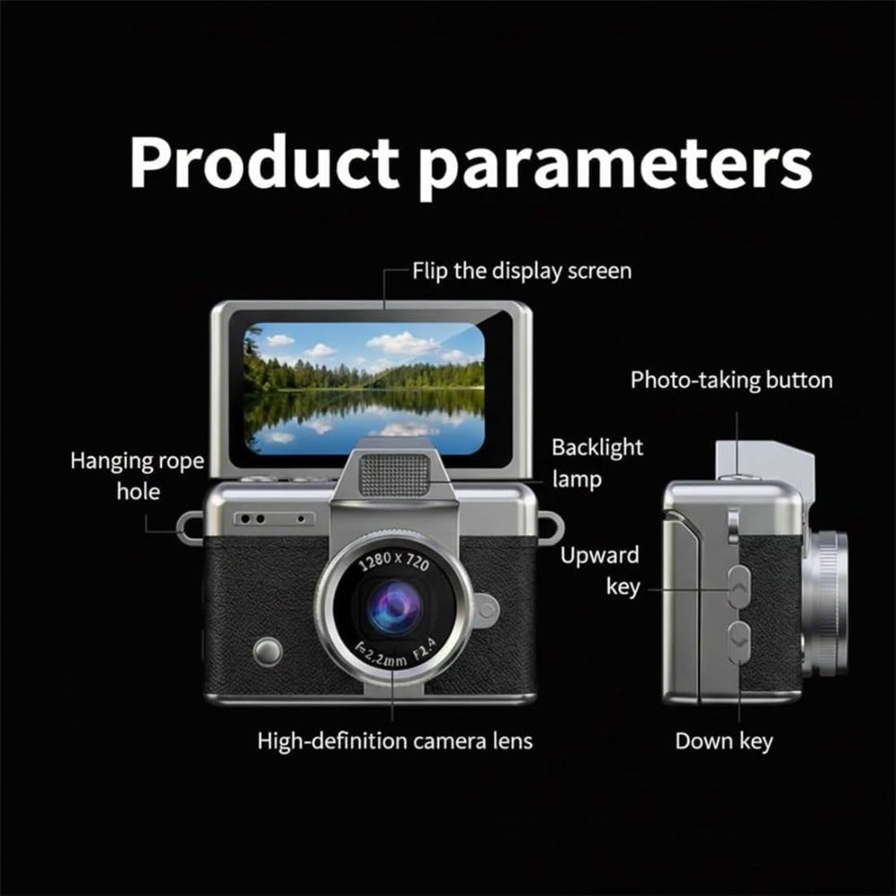Mini Digital Camera, Camera, 1080P HD Tiny Retro…