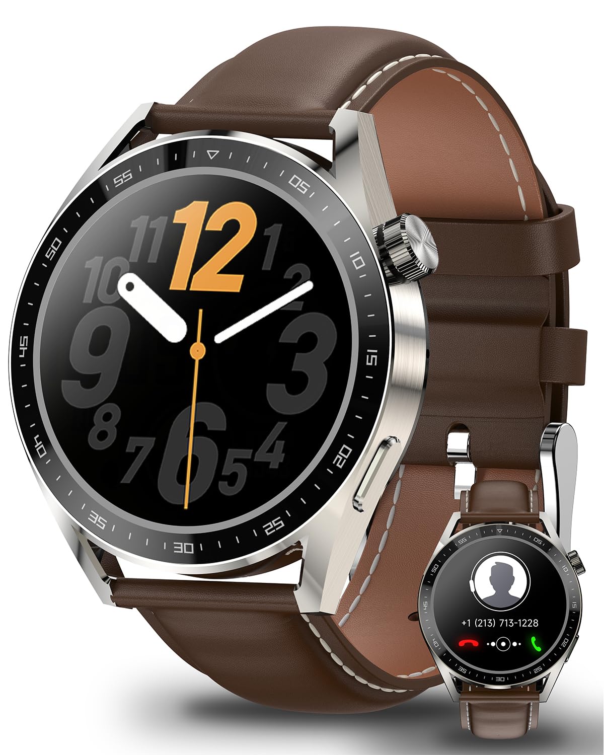 Compare aigo Smart Watch for Men Women,Bluetooth Calling,11+ Exercise Modes,Health Fitness Tracker with Heart Rate, Blood Oxygen Monitoring,IP68 Waterproof Watches for iOS AndroidDual Straps at KSA Price