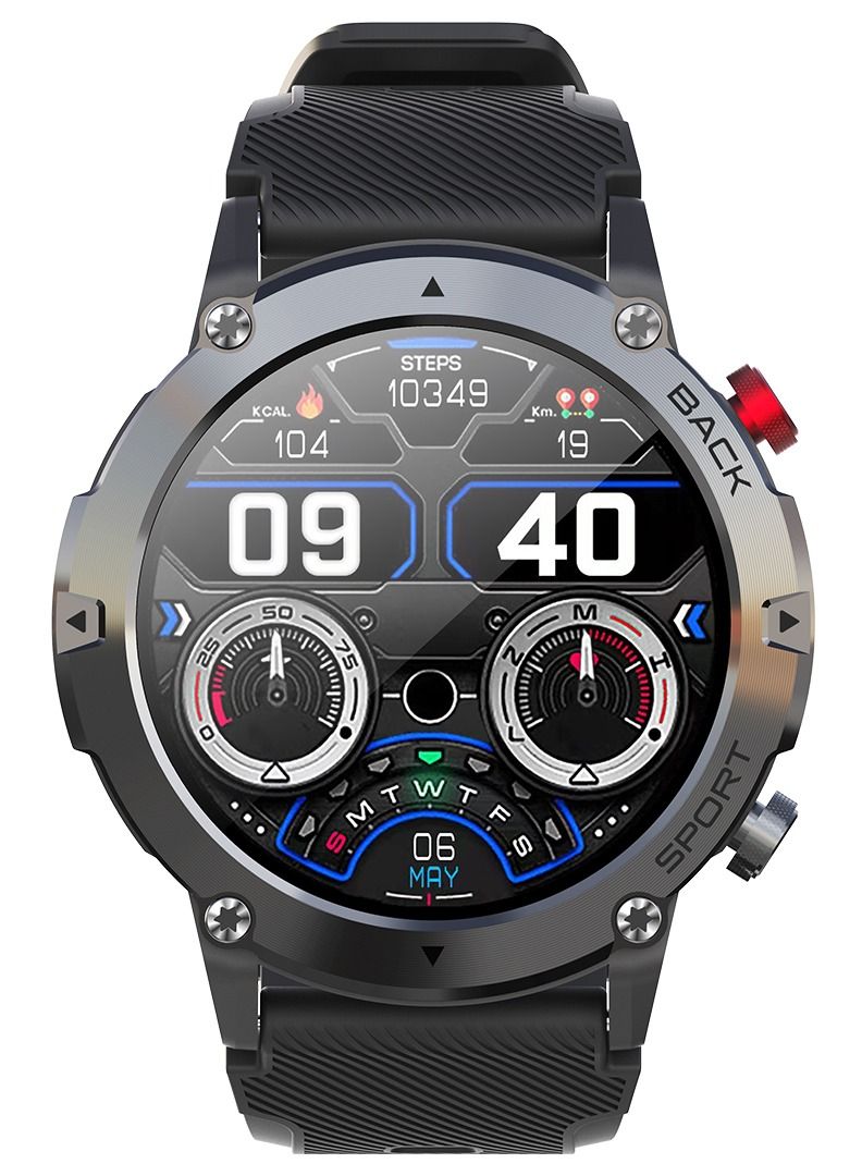 Compare Smart Watches for Men Women, Smartwatch with Bluetooth Call IP68 Waterproof 1.32 HD Rugged Tactical Fitness Watch Tracker Heart Rate Monitor at KSA Price