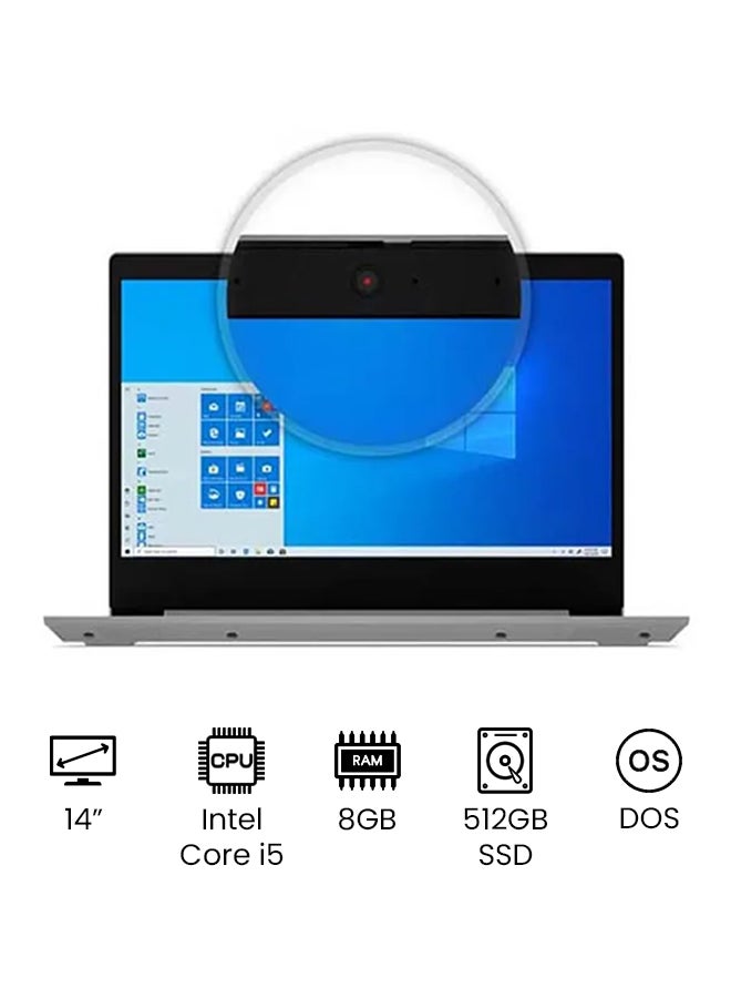 Compare Ideapad 3 Upgraded Version Laptop With 14Inch Full HD Display, 10th Gen Core i5 1035G1 Processer8GB RAM512GB SSDIntel UHD GraphicsDOS Without Windows International Version EnglishArabic Platinum Grey at KSA Price