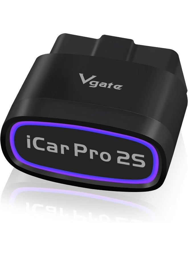 Compare Vgate iCar Pro 2S Bluetooth 5.2 OBD2 Car Scan Tool for iPhone, Android, and Windows at KSA Price