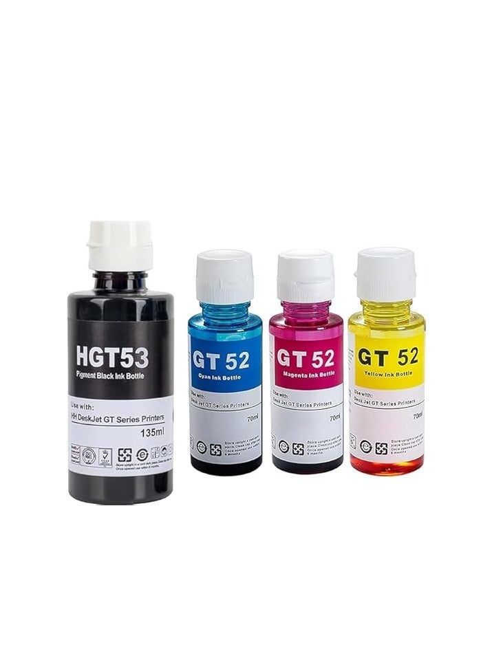 Ink Refill Kit GT52 Compatible With HP Printer…