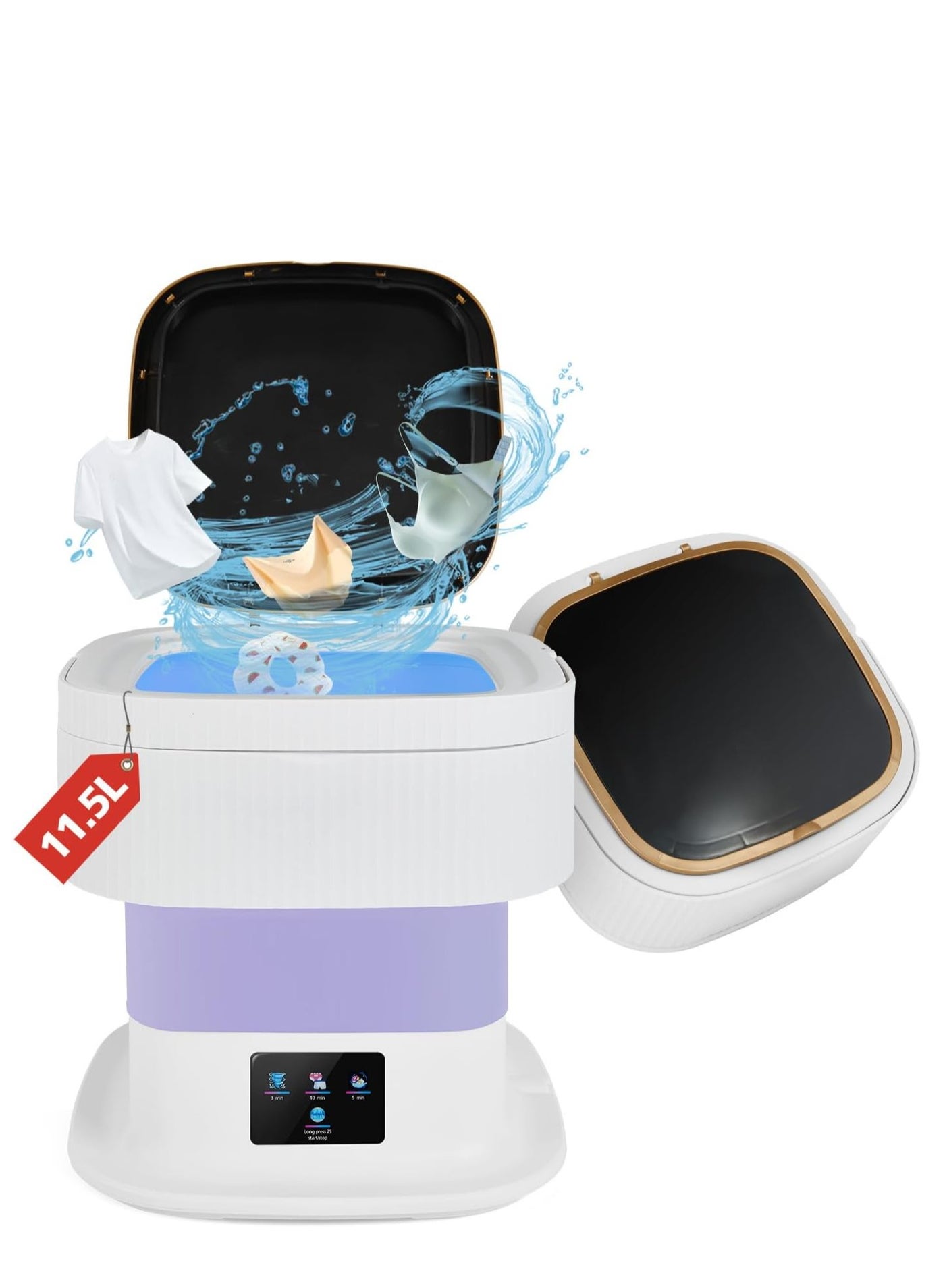 Next Vogue Portable Washing Machine,11.5L Mini Washing…