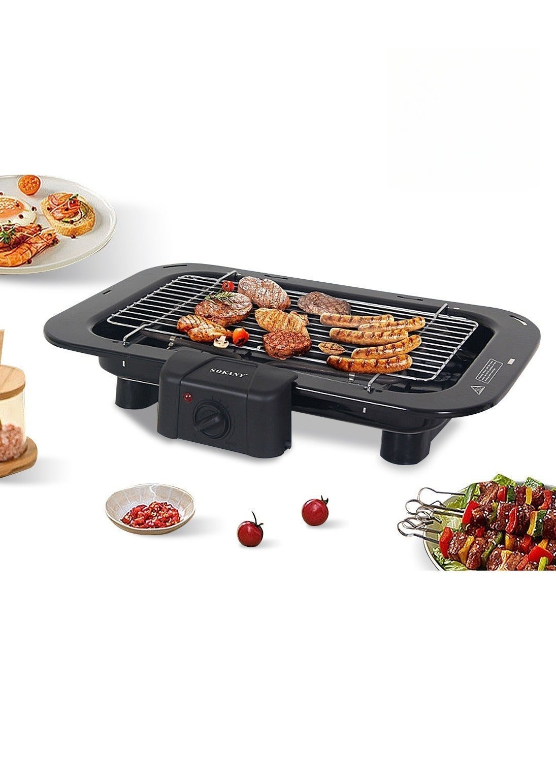 Electric Health Grill, Family-Sized Non-Stick Griddle,…