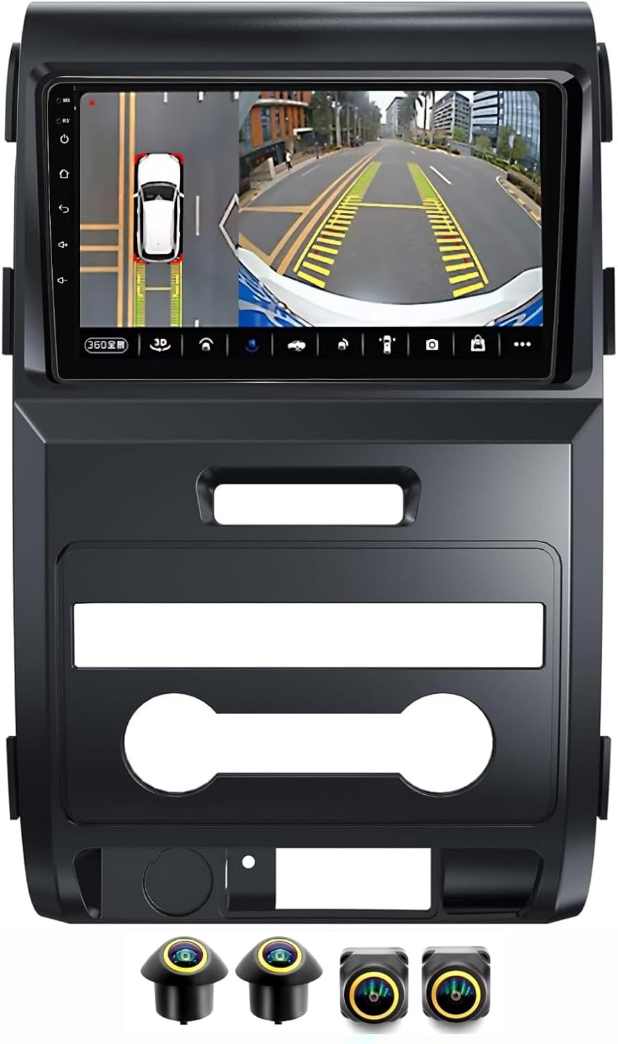 Compare Fit Ford F150 Car Stereo F150 Android Screen 20092014 with Wireless CarPlay Android Auto,GPS Navigation, WiFi, BT,DSP AHD Backup 4+32GB 360D Cameras at KSA Price