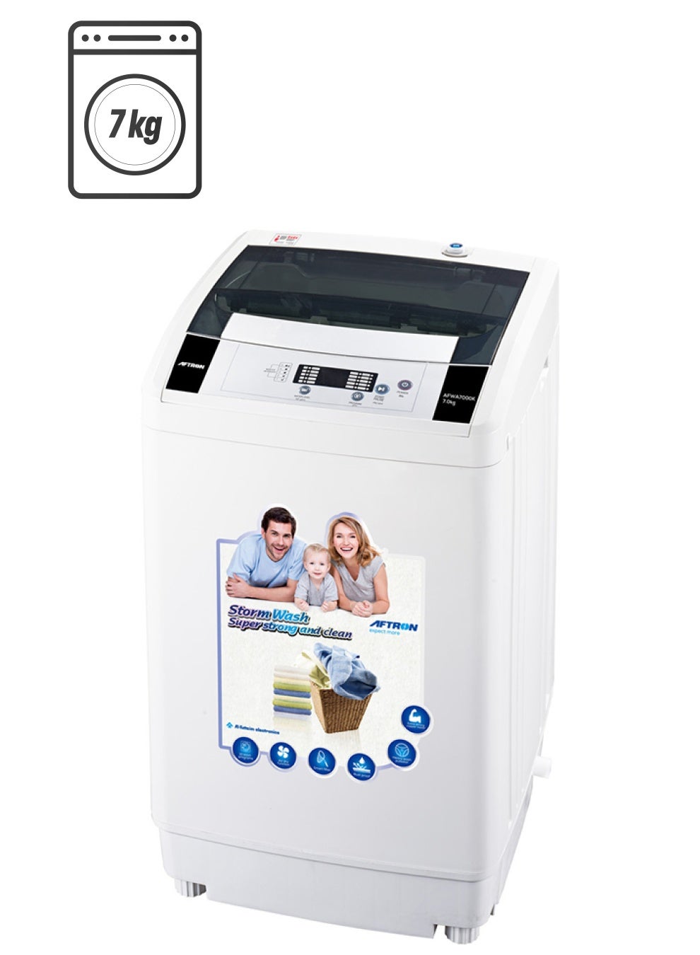 Top Load Washing Machine 7 kg AFWA7000K White
