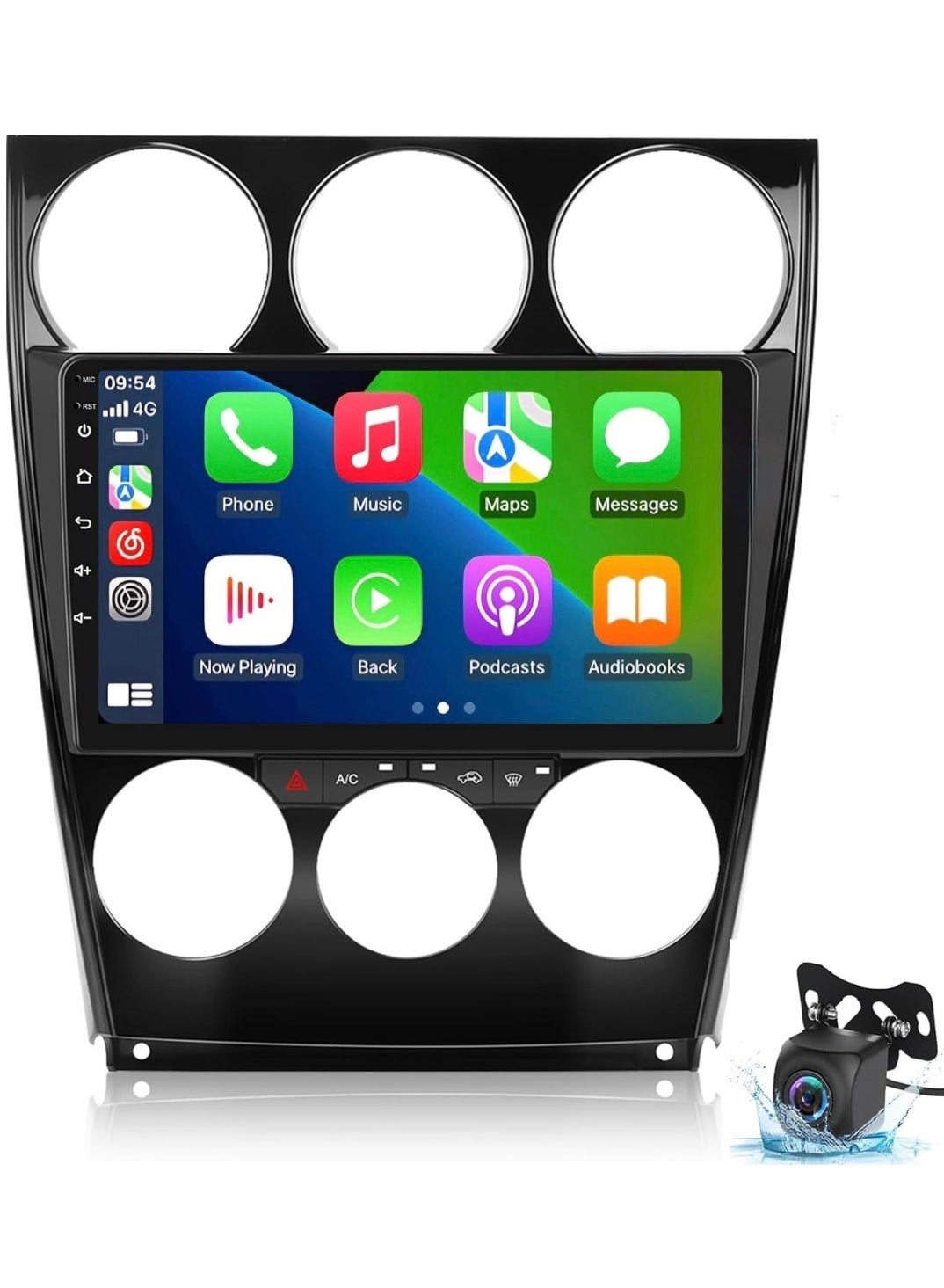 Compare Android Car Stereo for Mazda 6 20042015 6GB RAM 128GB ROM Support SIM Card, Carplay, MLink WiFi BT, Radio GPS, 9 Inch IPS Touch Screen with AHD Camera Included at KSA Price