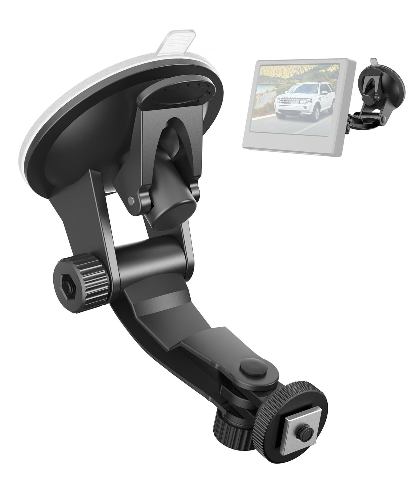 Compare Backup Camera Monitor Mount 79 Inch Pixelman Large Dual Suction Cup Reverse Camera Monitor Mount Windshield Holder For Rear View Monitor Car Display Monitor Bracket For Rvs Trucks Vans at KSA Price