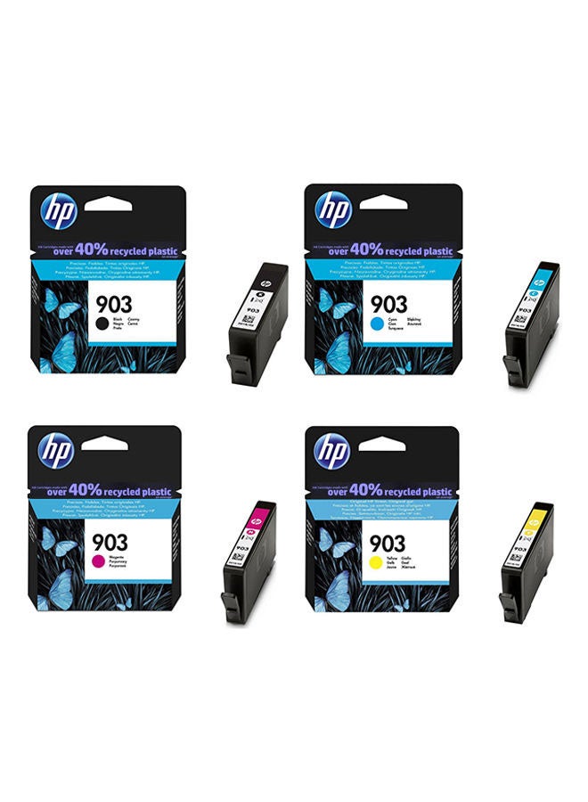Pack Of 4 903 Ink Cartridge Set Multicolor