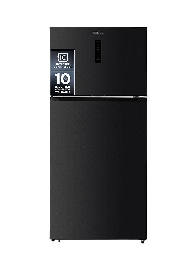 Compare 800L Gross & 635L Net Capacity Double Door Top Mount Refrigerator with Electronic Temperaure Control, NoFrost, Twist Ice Maker, Dual Inverter Compressor  SGR815E Black Inox at KSA Price