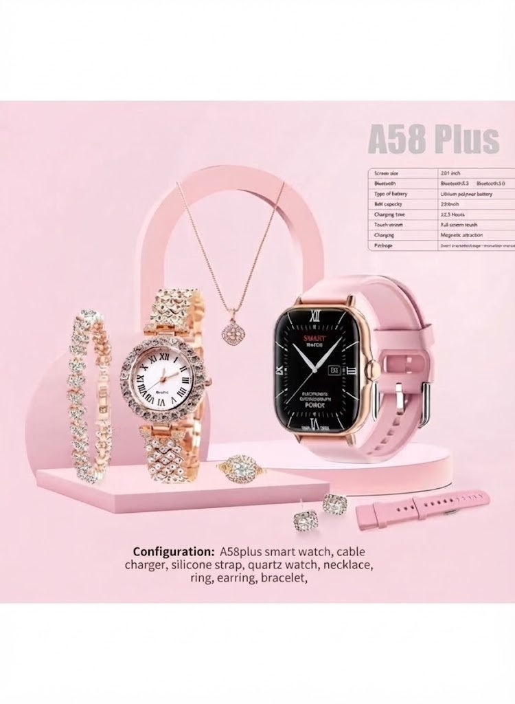 5IN1 Smart Watch A58 Series Supports Bluetooth…