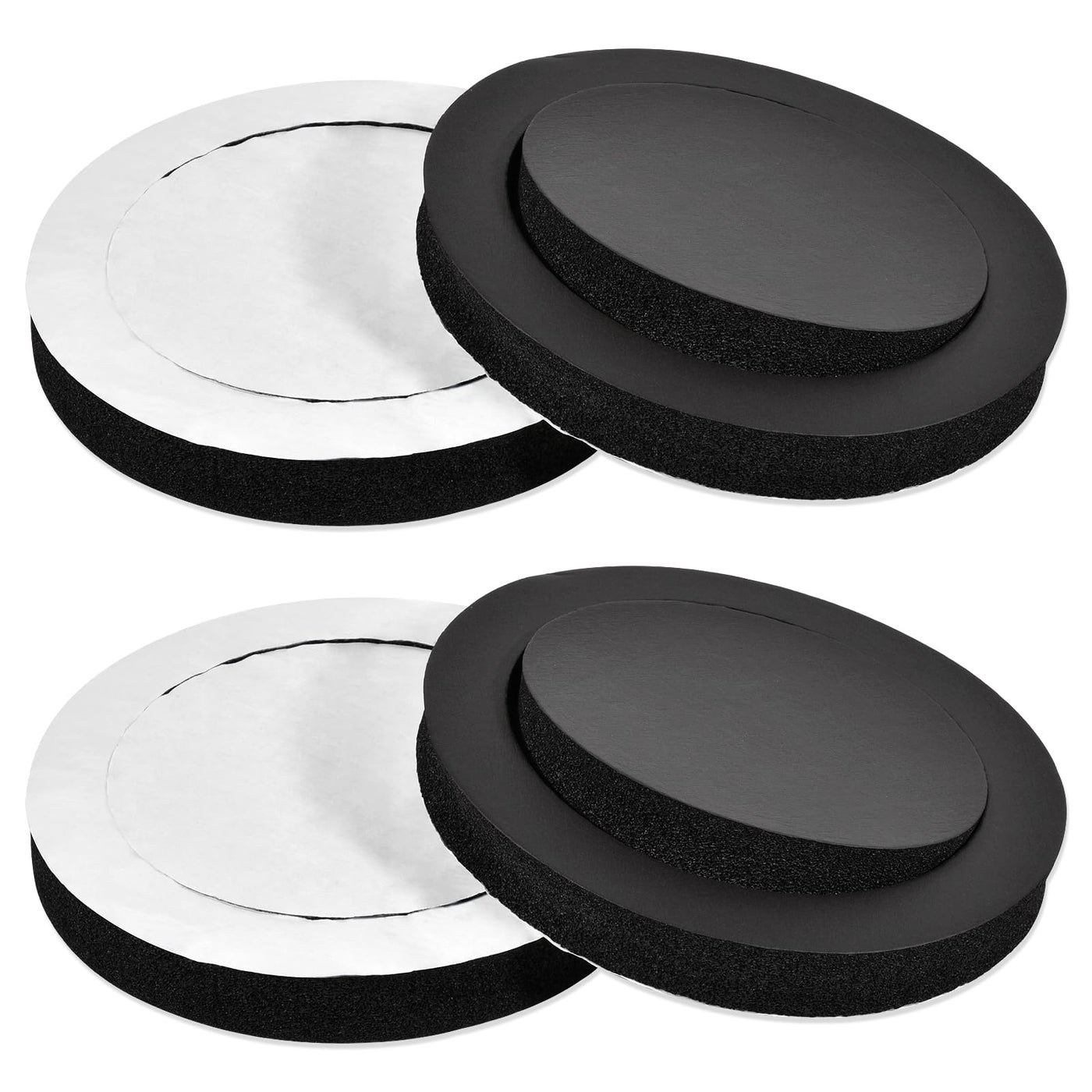 Compare SaferCCTV 4 Pcs 6.5 Speaker Car Universal Foam Speaker System Kit, Self Adhesive Sponge High Rebound Car Speaker Foam, Speaker Insulation Ring Soundproof Cotton Pad at KSA Price