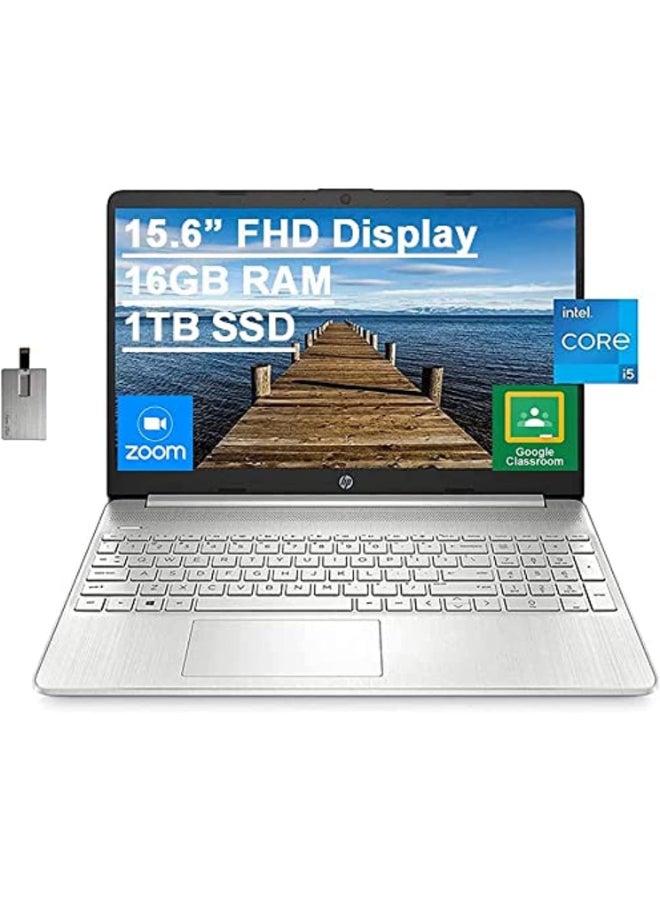Compare 15.6 FHD  Laptop With 15.6Inch Display, Intel Core i51135G7 Processor16GB RAM1TB SSDIntel Iris XE GraphicsWindows 10 + 32GB USB Card EnglishArabic Silver at KSA Price