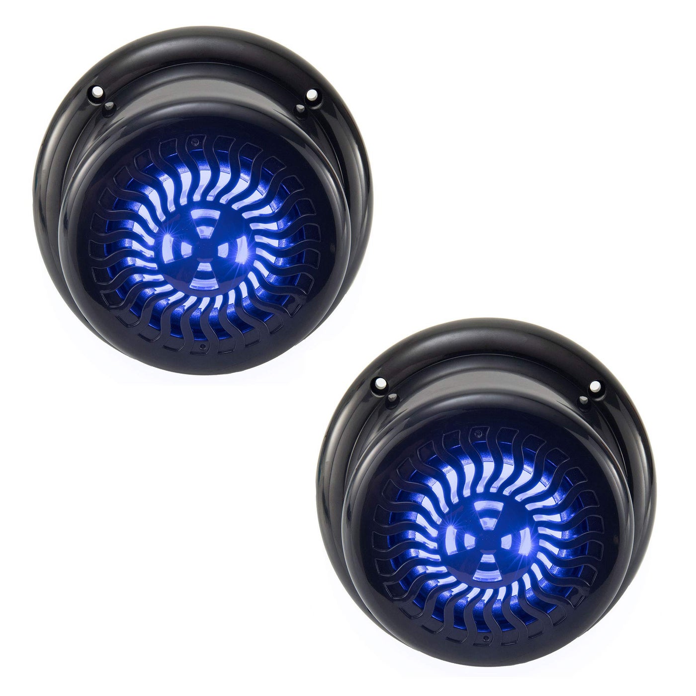 Compare RecPro RV Flush Mount Speaker 525 Black Wavy Blue LED Water Resistant 2 Pack at KSA Price