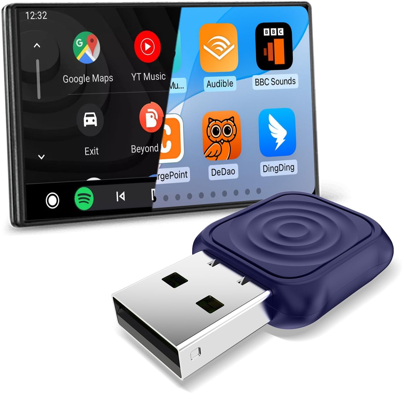 Compare CarlinKit MiNi Ultra Wireless CarPlay & Android Auto Adapter  Plug & Play USBAUSBC Upgrade for Wired Cars at KSA Price