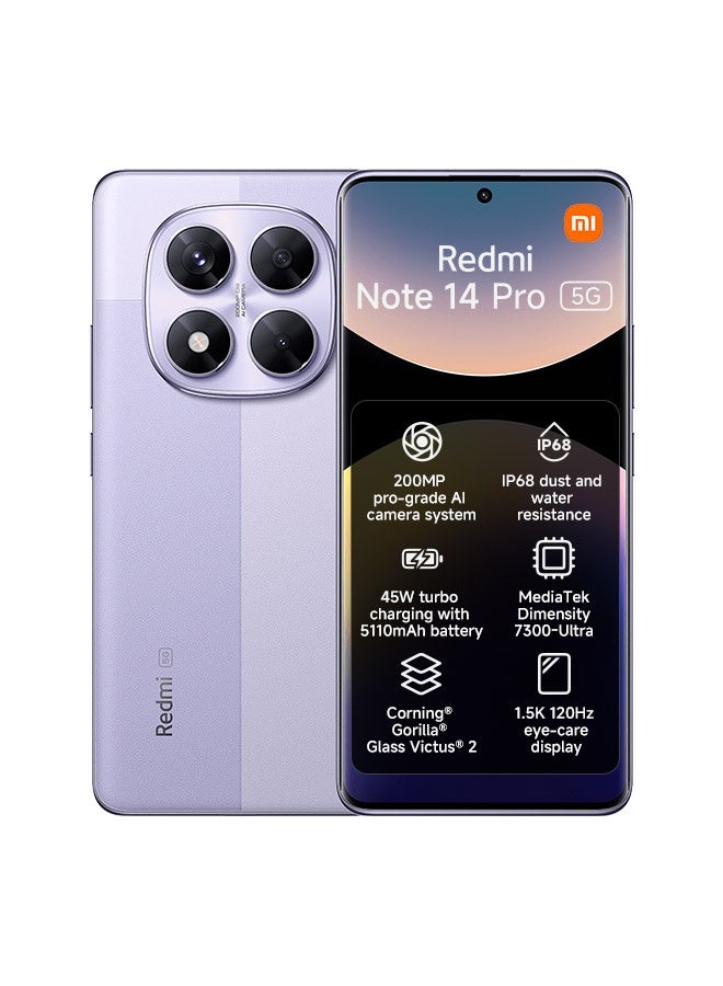 Compare Redmi Note 14 Pro 5G Lavender Purple 12GB RAM 512GB  Global Version at KSA Price