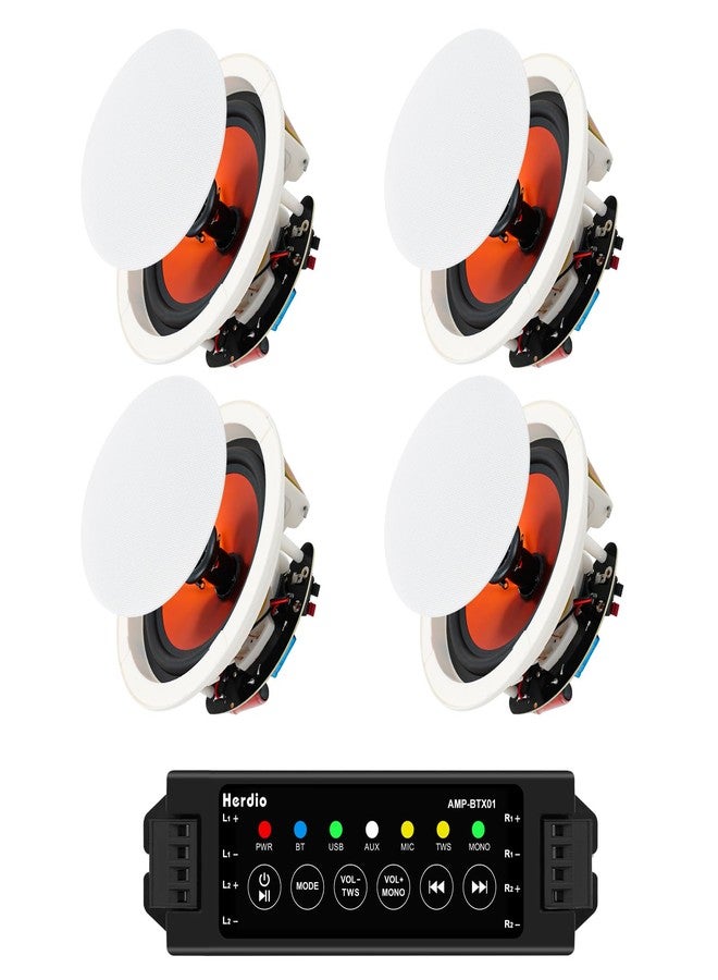 Compare Herdio 4 Inch Ceiling Bluetooth Speaker 4 Speakers at KSA Price