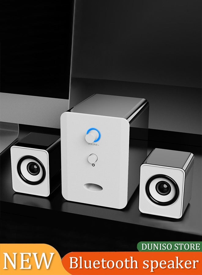 Computer speaker, home desktop Bluetooth speaker three…