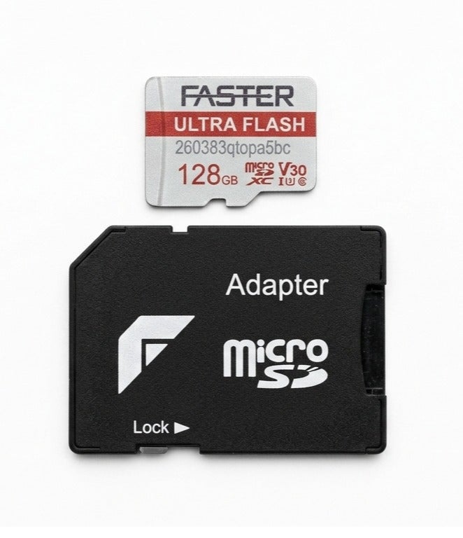 Ultra Flash 128GB MicroSDXC Memory Card with SD…