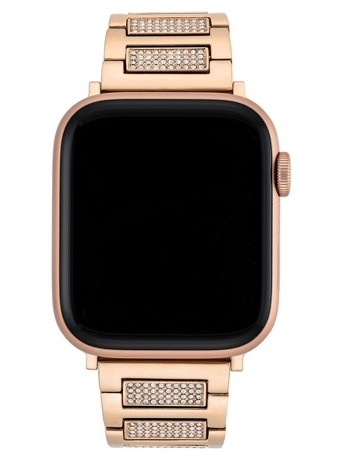 Compare Premium Crystal Accented Fashion Bracelet for Apple Watch, Secure, Adjustable, Apple Watch Band Replacement, Fits Most Wrists at KSA Price