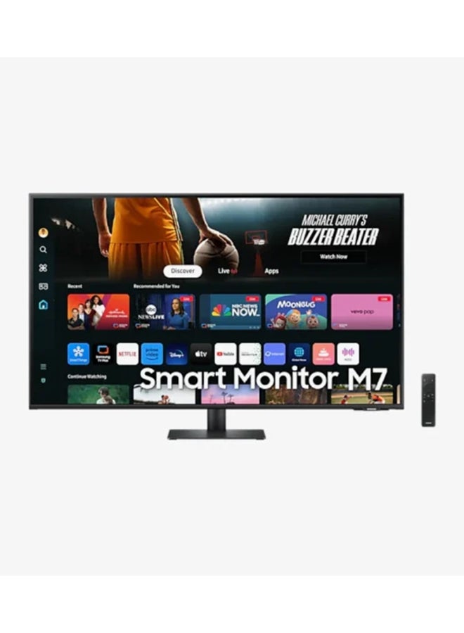 Compare 43 inch 4K M7 UHD M70D Smart Monitor, 60Hz Refresh Rate, 4ms GtG Response Time, WiFi 5 & BT 5.2 Connectivity, BuiltIn Speakers, Tizen Operating System | LS43DM702UMXUE black at KSA Price