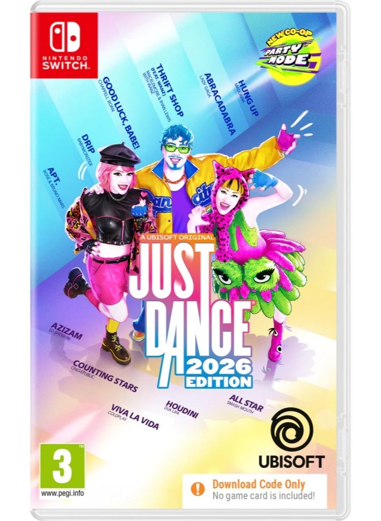 Compare Just Dance 2026 CODE ONLY  Nintendo Switch  nintendo_switch at KSA Price