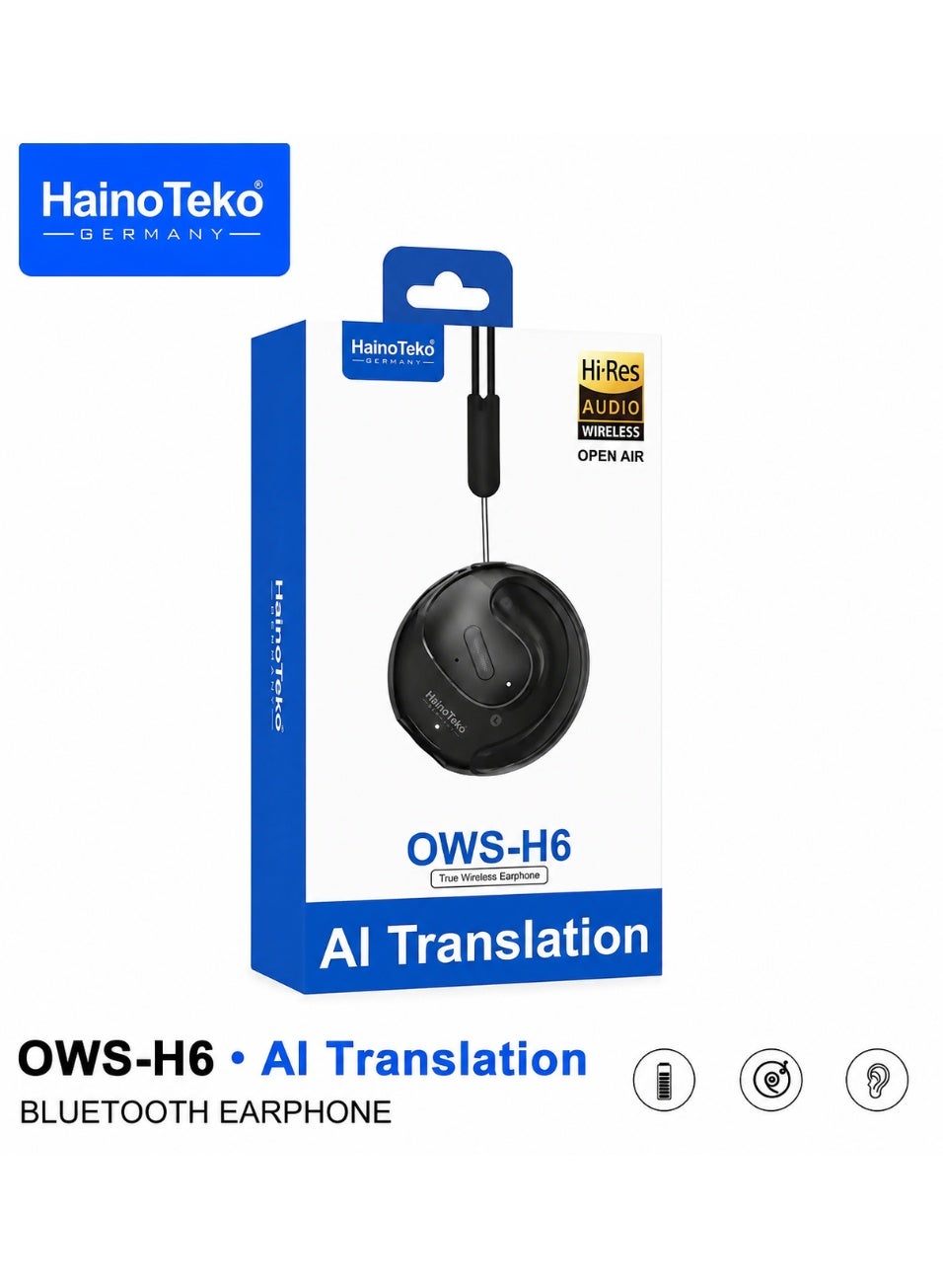 OWS-H6 AI Translation Wireless Earbuds Bluetooth 5.3…