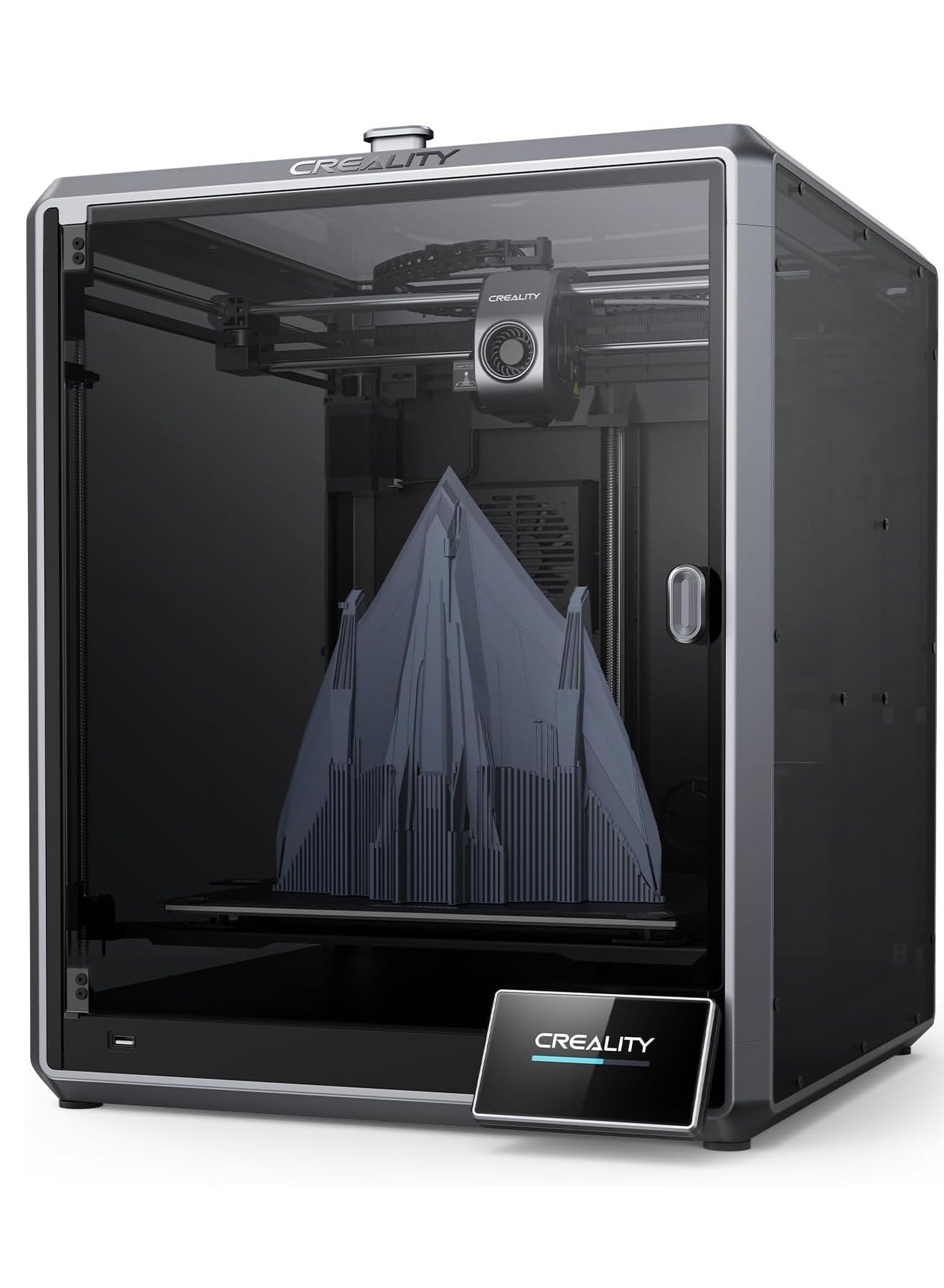 Compare K1 Max 3D Printer, 600Mms Max HighSpeed 3D Printers With Auto Leveling, Dual Cooling, Smart AI Function And OutOfTheBox, Large Printing Size 11.8x11.8x11.8in Black at KSA Price