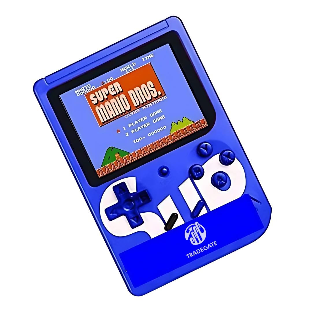 Compare Mini Game Console, 400in1 Handheld Gaming Device, Blue, Rechargeable Battery at KSA Price