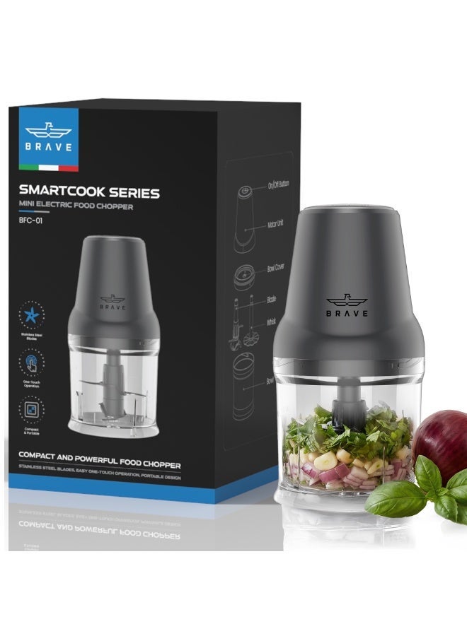 Compare Mini Electric Food Chopper 500ml – Powerful 400W Motor with 4 Stainless Steel Blades, Compact Electric Food Processor & Vegetable Chopper, OneTouch Pulse Meat Grinder, Onion & Garlic Cutter, MultiPurpose Small Kitchen Food Processor, Quick Chopping at KSA Price