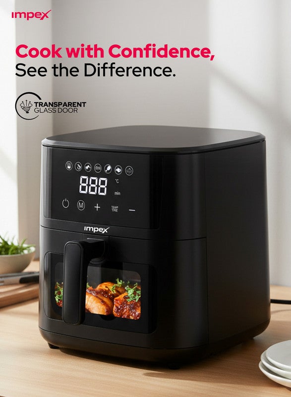 4.5L Digital Air Fryer | 1200W Oil-Free Air…