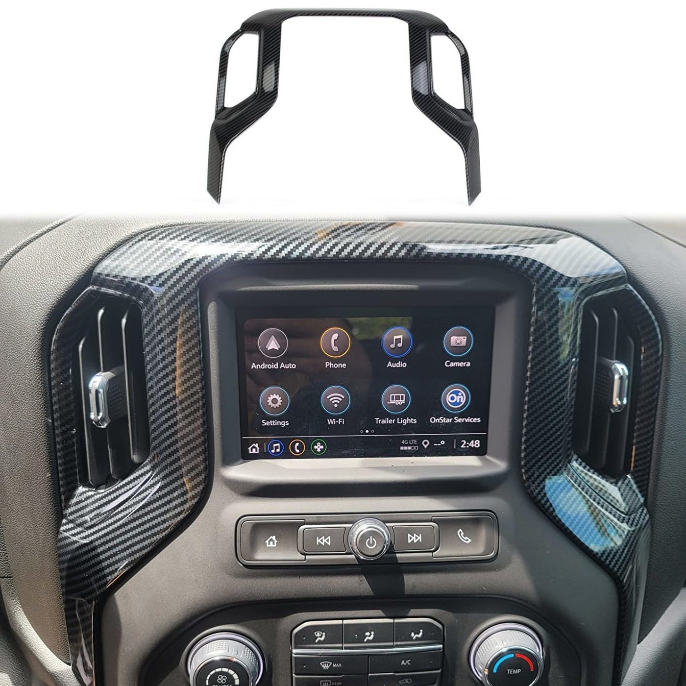 Fewshaw Carbon Fiber Center Console Dashboard AC…