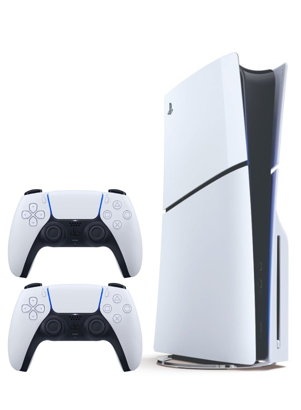 Compare PlayStation 5 Disc Console Slim With Extra Wireless Controller  White at KSA Price