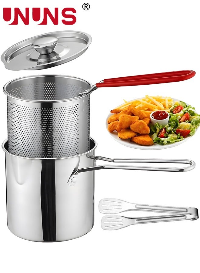 Deep Fryer Pot,1.2L 304 Stainless Steel Japanese…