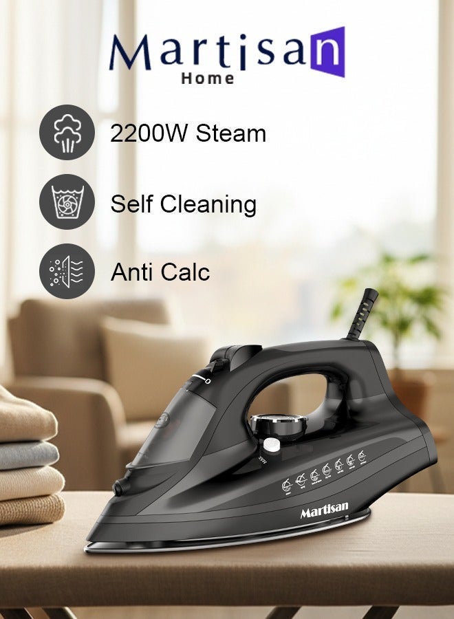 Powerful 2200W Steam Iron, Ceramic Non-stick Soleplate,…