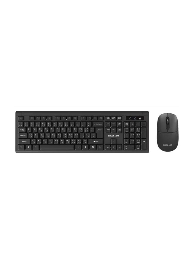 Compare GKM200 Wireless Keyboard and Mouse, Slim & Compact Design, Automatic Sleep Mode, Wide Compatibility, 10m Wireless Range  Black at KSA Price