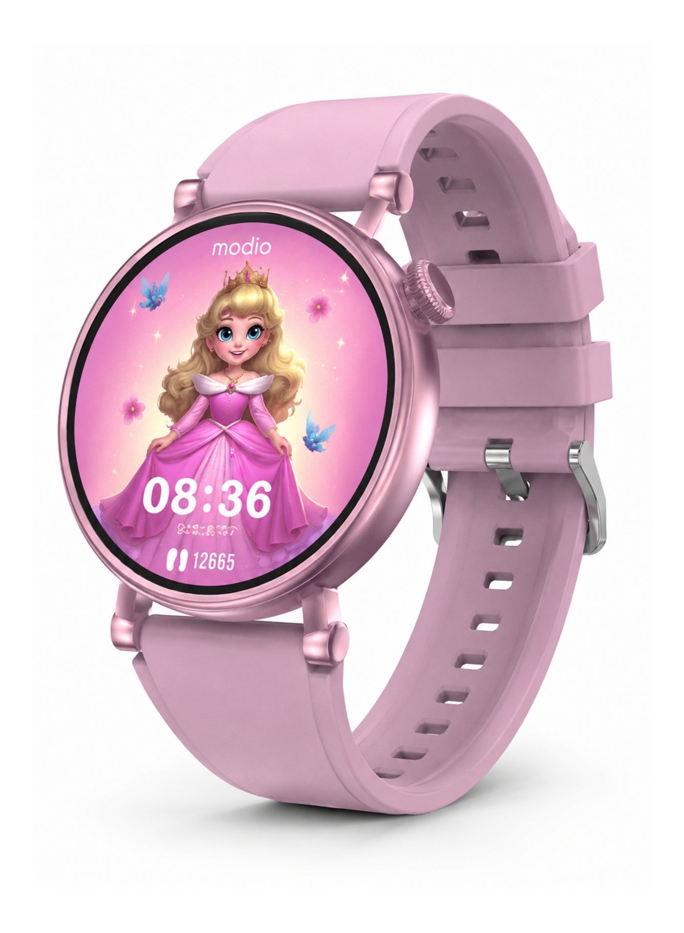 Compare MR73 Kids Smart Watch for Girls Pink HD Screen with BuiltIn Games, Bluetooth Connectivity & Alarm Clock at KSA Price