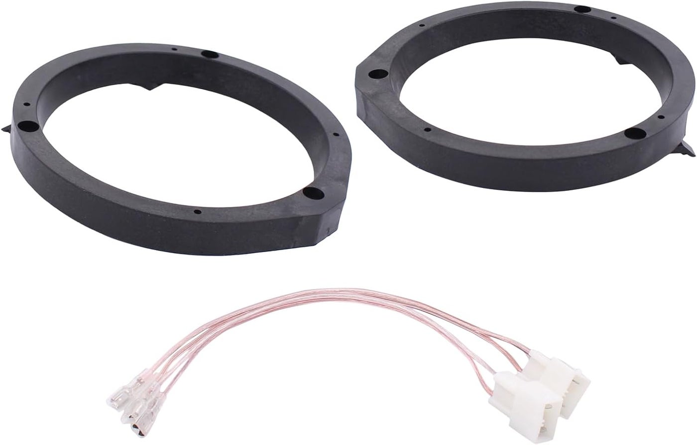 Compare ApplianPar 2Pcs Car Front Rear Stereo Door Speaker Adapter Mounting Plates 6.56.75 Inch Spacer Rings Bracket with Harness for Honda Models at KSA Price