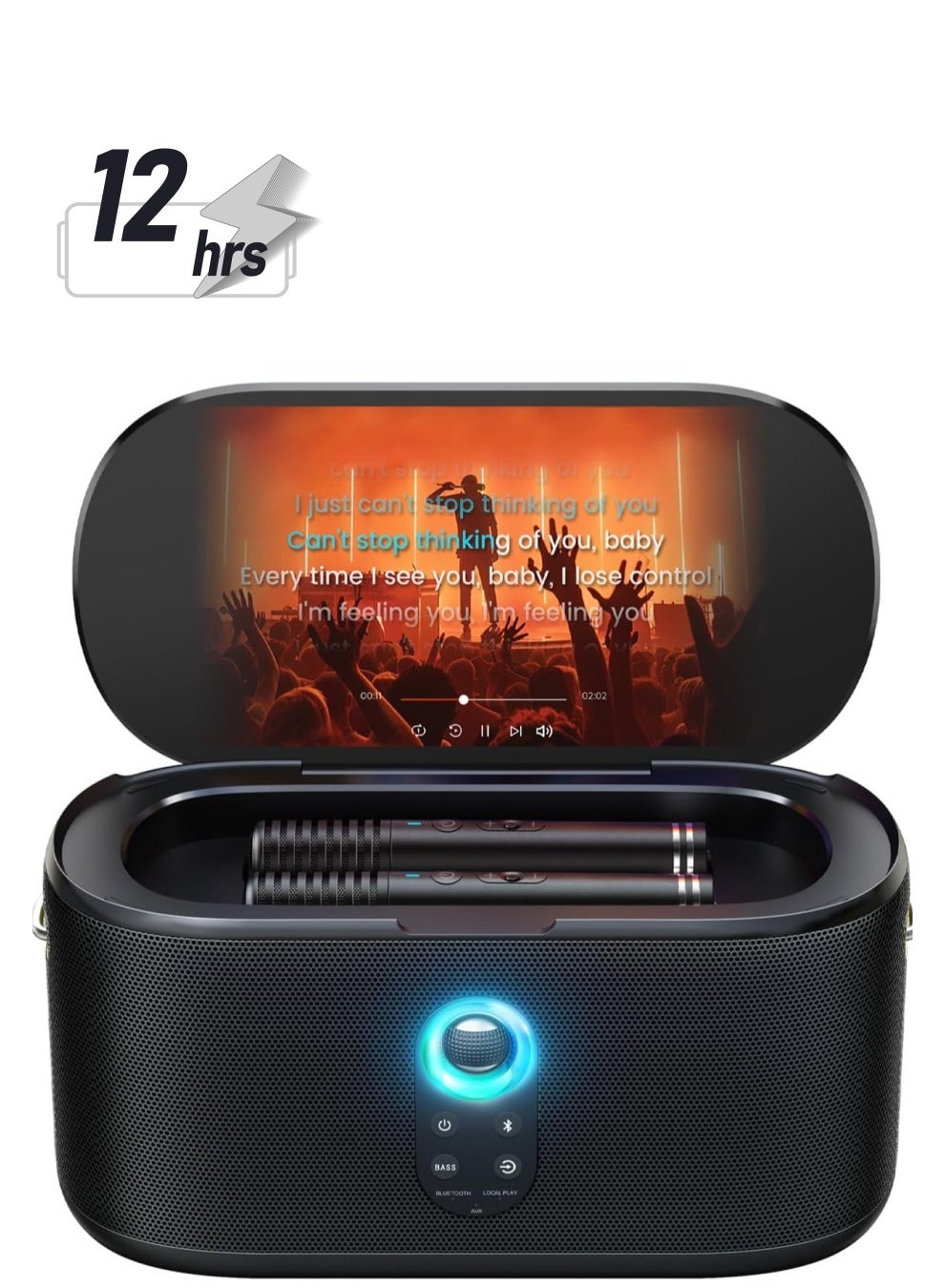 Compare IKARAO S1 ALLINONE SMART PARTY SPEAKER 550W 10.1 HD SELFCHARGING WL MIC x2 BT 5.4 WIFI HDMI 5.3 KG 12HRS PT USB GUITARMIC AUX USBC INOUT CARRY STRAP at KSA Price