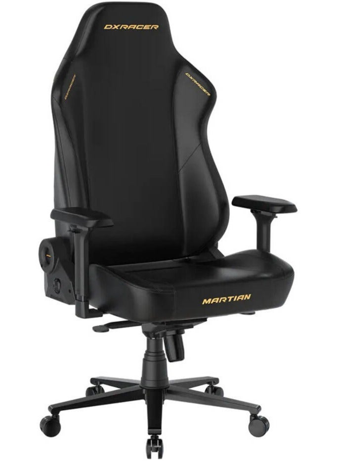 Compare Martian Series Gaming Chair – XL Size, EPU Leatherette, Builtin Lumbar Support, 4D Adjustable Armrests, MultiFunction Tilt 90°–135°, Class 4 Gas Lift, Head & Lumbar Pillows, PU Casters, Height Adjustable 49–56cm, Backrest 84.5cm, 125kg Capacity, BlackYellow | GCXLMT24LTAN.N.Y at KSA Price