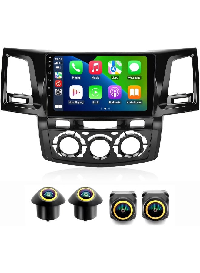 Compare Android Car Stereo for Toyota Fortuner  Hilux 20052014 | 8GB RAM 128GB ROM | Wireless Apple CarPlay & Android Auto | 360° Camera Bird View | AHD Camera | WiFi | DSP | Bluetooth at KSA Price