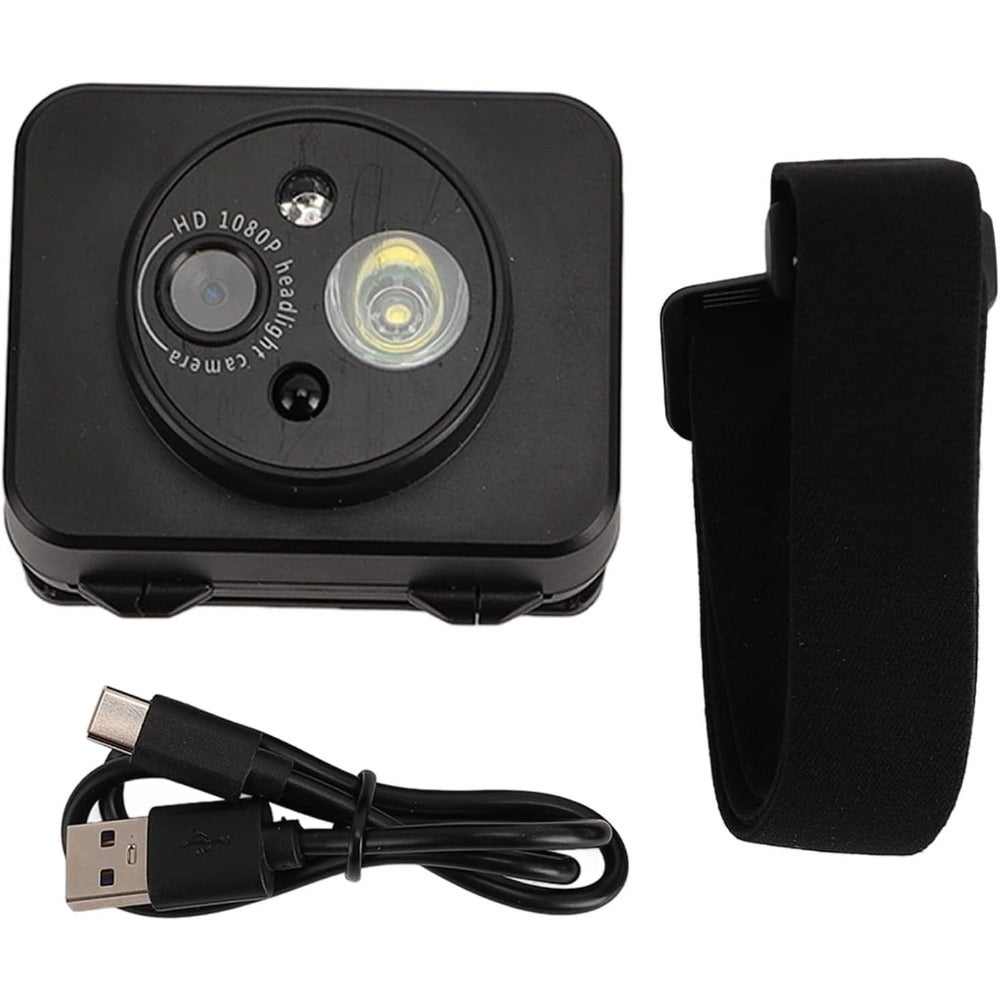 1080P Head Mounted Action Camera with LED Headlamp,…