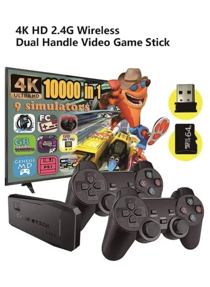 Retro Game Console Video Game Stick Lite 4K Upgraded…