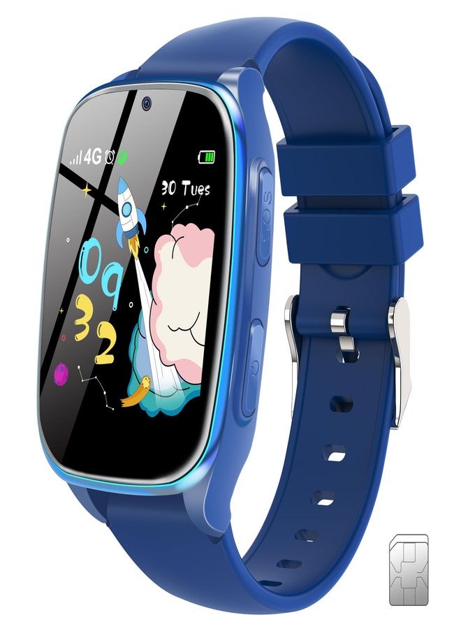 Compare 4G Kids Smartwatch Phone  Smart Cell Phone Watch for Boys Girls Ages 412 with Call, SOS, Parental Controls, Games, Camera, Alarm, Video, Music Childrens Smart Watch Includes SIM Card Navy Blue at KSA Price
