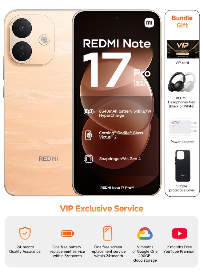 REDMI Note 17 Pro Dual SIM 5G Satin Orange…