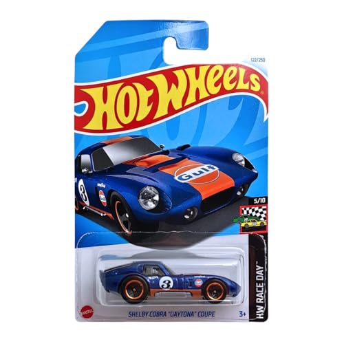 Compare Hot Wheels Shelby Cobra Daytona Coupe HW Race Day 510 HTF10 Short Card Gulf Design Good Year Mattel 2024164 at KSA Price