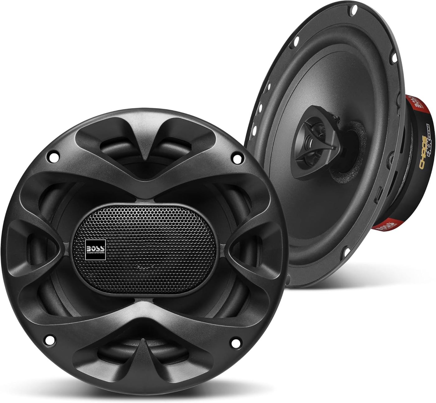 Compare BOSS Audio Systems CH6520B Chaos Series 6.5 Inch Car Stereo Door Speakers  250 Watts Max, 2 Way, Full Range Audio, 1 Inch Tweeter, Coaxial, Sold in Pairs at KSA Price