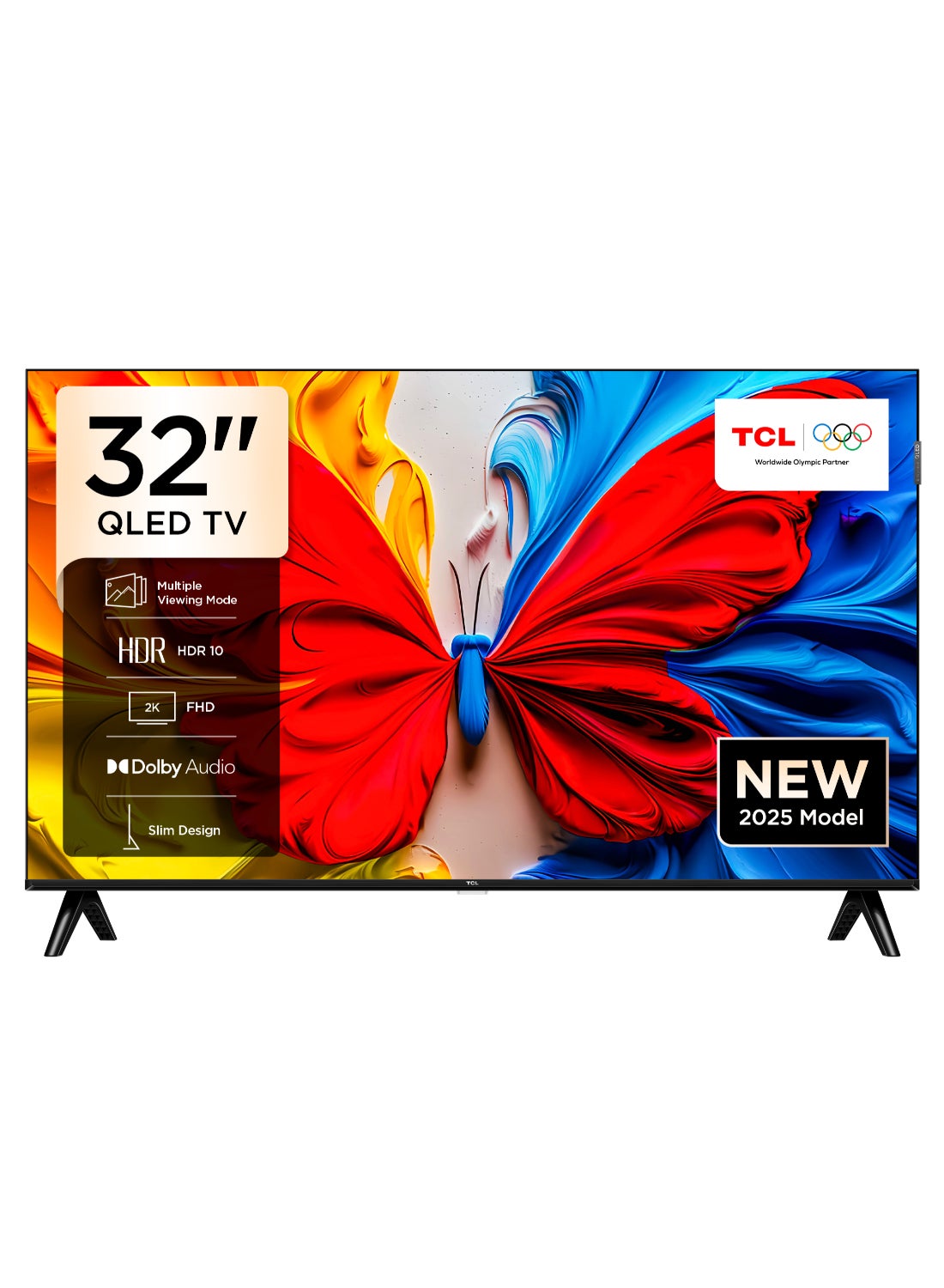 Compare 32 Inch Smart TV QLED HDR 10 Google TV, Dolby Audio, 60Hz, Game Mode, Multiple Eye Care with Slim Design 2025 Model, 32S5K Black at KSA Price