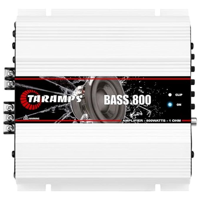 Compare Taramps Bass 800 1 Ohm Monoblock Amplifier 800 Watts Rms 1 Channel, 14.4Vdc Out Power Full Range, Great For SubBass RcaHigh Level Input, Car Audio at KSA Price